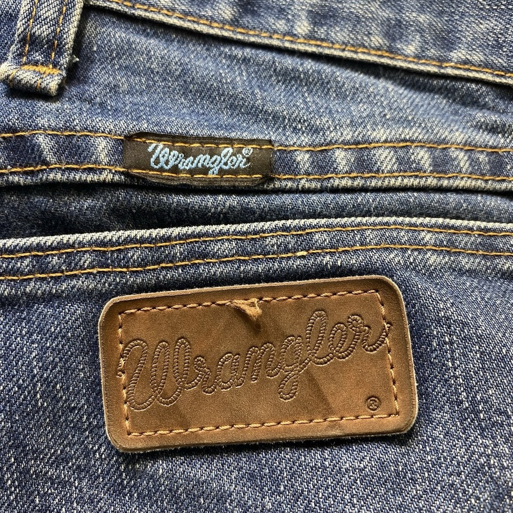 Wrangler Cool Vantage Jeans Mens 44x32 Blue Regular Fit Straight Leg Denim - Picture 10 of 13